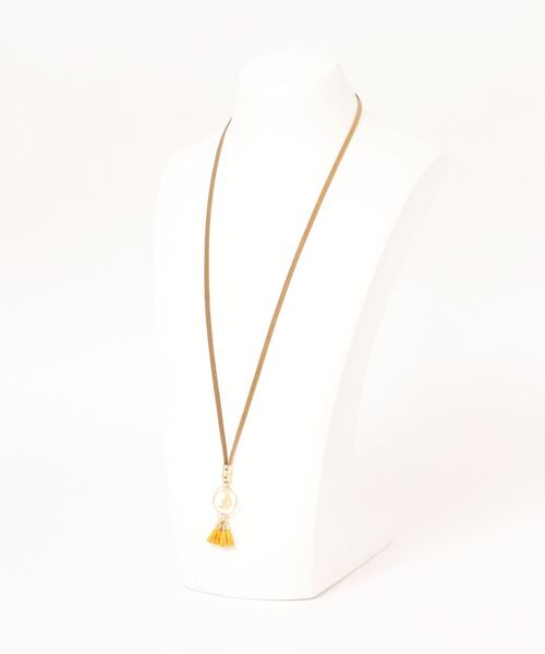 チチカカ（チチカカ）の「ムーン＆サンタッセルネックレス（ネックレス・レディース・イエロー/ワインレッド・FREE）」の3枚目の写真