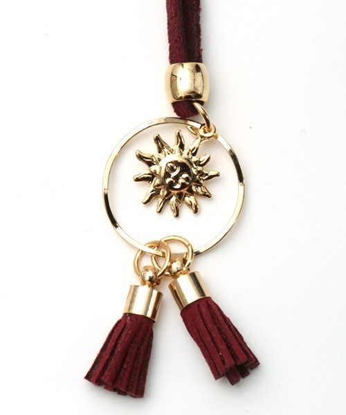 チチカカ（チチカカ）の「ムーン＆サンタッセルネックレス（ネックレス・レディース・イエロー/ワインレッド・FREE）」の11枚目の写真