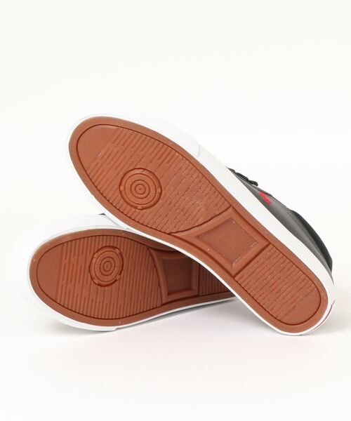 POLO RALPH LAUREN（ポロ ラルフ ローレン）の「【POLO RALPH LAUREN/ポロラルフローレン】ハイカットスニーカー HARRISON MID（スニーカー・レディース・ブラック×レッド/ホワイト×ネイビー/ネイビー×ホワイト・4.5/4/5）」の4枚目の写真