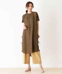 SHOO・LA・RUE | バンドカラースリットシャツワンピース(ワンピース)