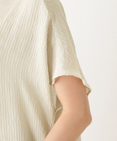 SHOO・LA・RUE(シューラルー)の「◆バンドカラースリットシャツワンピース(ワンピース・レディース・ブラック/ダークグリーン/アイボリー/ブラウン系その他2・00)」の9枚目の写真