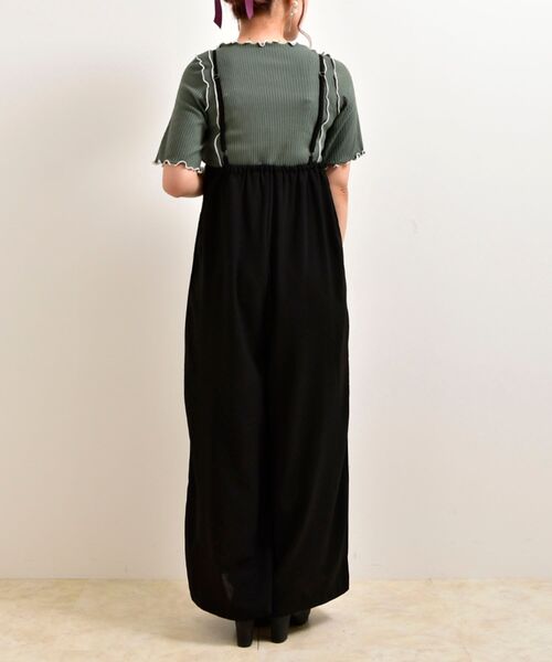 MAJESTIC LEGON（マジェスティックレゴン）の「キャミソールサロペット（サロペット/オーバーオール・レディース・ブラック/ピンク系その他/ミント/ブルー・MEDIUM）」の7枚目の写真