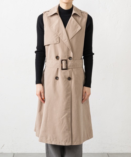 prose verse（プロズヴェール）の「トレンチライクジレ（トレンチコート・レディース・ベージュ/ネイビー・MEDIUM）」の13枚目の写真