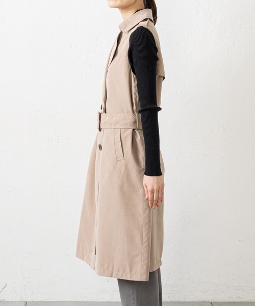 prose verse（プロズヴェール）の「トレンチライクジレ（トレンチコート・レディース・ベージュ/ネイビー・MEDIUM）」の21枚目の写真