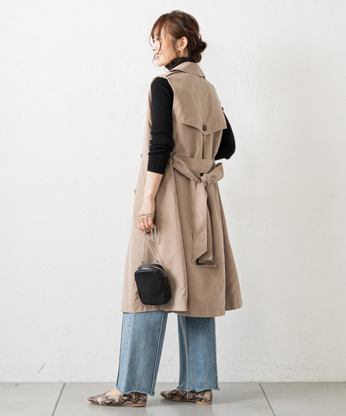 prose verse（プロズヴェール）の「トレンチライクジレ（トレンチコート・レディース・ベージュ/ネイビー・MEDIUM）」の7枚目の写真