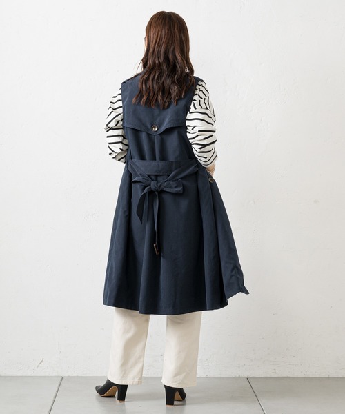 prose verse（プロズヴェール）の「トレンチライクジレ（トレンチコート・レディース・ベージュ/ネイビー・MEDIUM）」の9枚目の写真