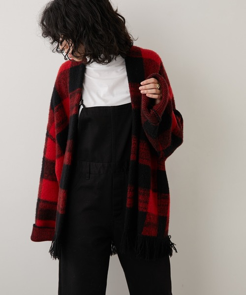 Whim Gazette(ウィムガゼット)の「ウールフリンジカーディガン Whim Gazette(ウィムガゼット)の「ウールフリンジカーディガン