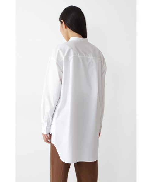 human woman（ヒューマンウーマン）の「◆１００／２ブロードシャツブラウス（シャツ/ブラウス・レディース・ホワイト/ブルー系その他3・MEDIUM）」の6枚目の写真