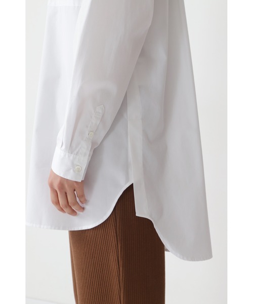 human woman（ヒューマンウーマン）の「◆１００／２ブロードシャツブラウス（シャツ/ブラウス・レディース・ホワイト/ブルー系その他3・MEDIUM）」の9枚目の写真