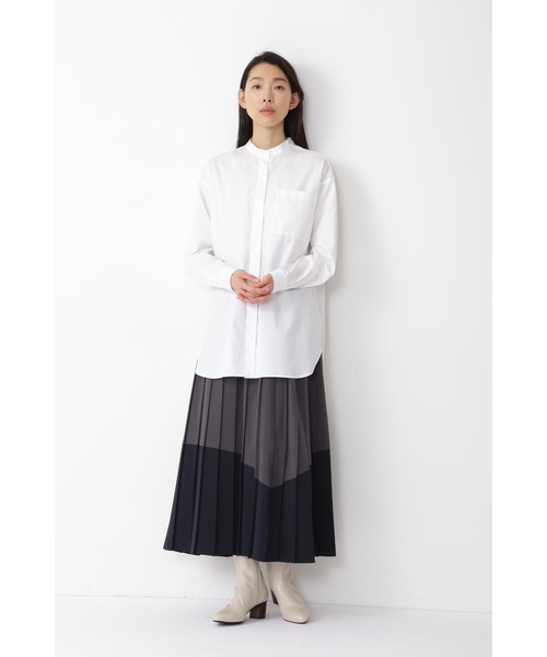 human woman（ヒューマンウーマン）の「◆１００／２ブロードシャツブラウス（シャツ/ブラウス・レディース・ホワイト/ブルー系その他3・MEDIUM）」の11枚目の写真