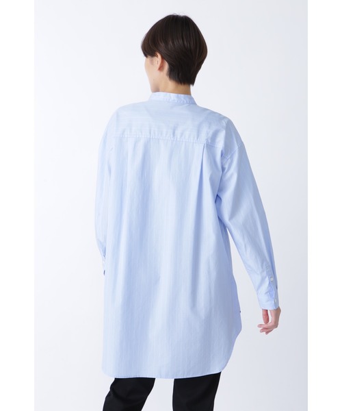 human woman（ヒューマンウーマン）の「◆１００／２ブロードシャツブラウス（シャツ/ブラウス・レディース・ホワイト/ブルー系その他3・MEDIUM）」の17枚目の写真