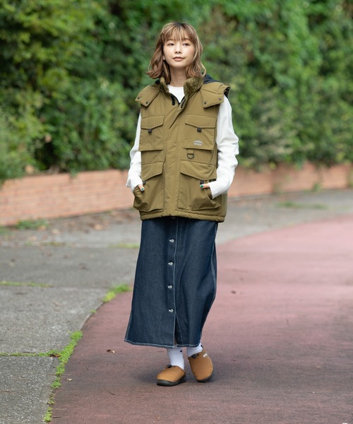 OUTDOOR PRODUCTS(アウトドアプロダクツ)の「【OUTDOOR PRODUCTS/アウトドアプロダクツ】撥水フィッシング中綿ベスト(ブルゾン・メンズ・カーキ/ブラック/ベージュ・MEDIUM/X-LARGE/LARGE)」の16枚目の写真