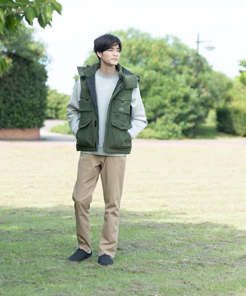 OUTDOOR PRODUCTS(アウトドアプロダクツ)の「【OUTDOOR PRODUCTS/アウトドアプロダクツ】撥水フィッシング中綿ベスト(ブルゾン・メンズ・カーキ/ブラック/ベージュ・MEDIUM/X-LARGE/LARGE)」の20枚目の写真