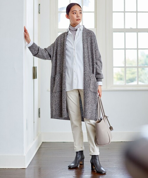 J.PRESS（ジェイプレス）の「【洗える】21ウェルストレッチコーデュロイ パンツ（その他パンツ・レディース・アイボリー系/ライトグレー系/黄土色系・T17/T15/T13）」の4枚目の写真