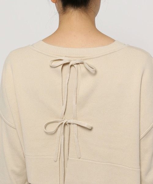 mysty woman（ミスティウーマン）の「ツインベスト・ニットワンピース 237321（ワンピース・レディース・ブラウン/オフホワイト/グリーン系その他・FREE）」の9枚目の写真