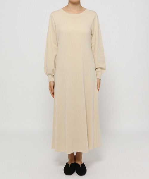 mysty woman（ミスティウーマン）の「ツインベスト・ニットワンピース 237321（ワンピース・レディース・ブラウン/オフホワイト/グリーン系その他・FREE）」の10枚目の写真