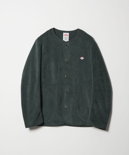 ●新品DANTON ダントン メンズ ノーカラー フリース ジャケット（42） DANTON/ダントン] フリース ノーカラージャケット（ノーカラー