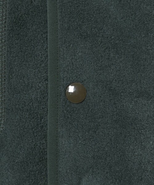 DANTON＞フリース スナップ ジャケット（ノーカラージャケット