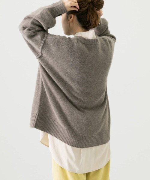 LAATO（ラート）の「FUWA FUWA  KNIT（ニット/セーター・レディース・グレー/パープル/ベージュ・FREE）」の9枚目の写真