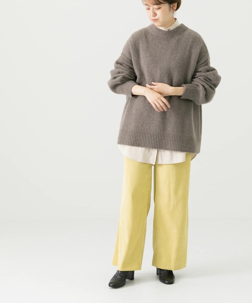 LAATO（ラート）の「FUWA FUWA  KNIT（ニット/セーター・レディース・グレー/パープル/ベージュ・FREE）」の10枚目の写真