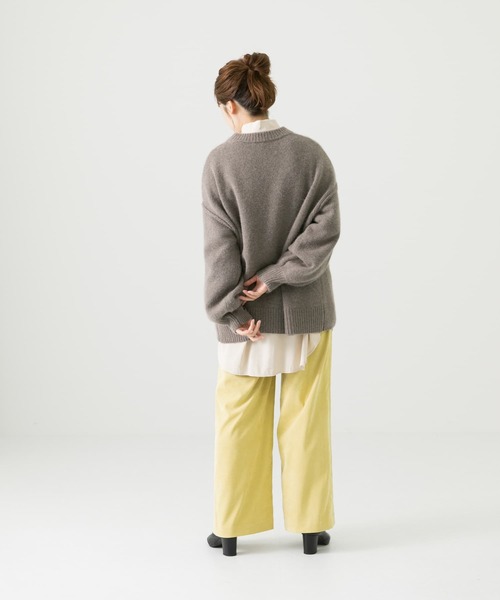 LAATO（ラート）の「FUWA FUWA  KNIT（ニット/セーター・レディース・グレー/パープル/ベージュ・FREE）」の11枚目の写真