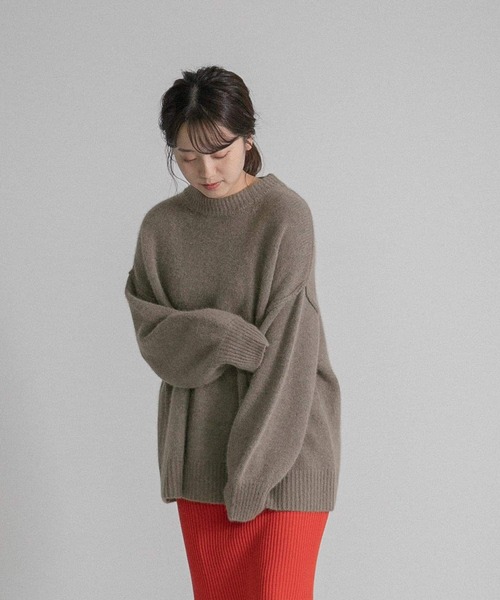 LAATO（ラート）の「FUWA FUWA  KNIT（ニット/セーター・レディース・グレー/パープル/ベージュ・FREE）」の13枚目の写真