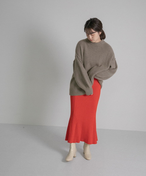 LAATO（ラート）の「FUWA FUWA  KNIT（ニット/セーター・レディース・グレー/パープル/ベージュ・FREE）」の16枚目の写真