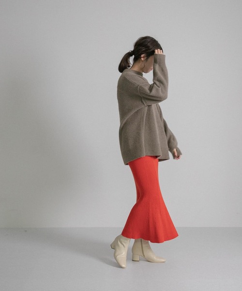 LAATO（ラート）の「FUWA FUWA  KNIT（ニット/セーター・レディース・グレー/パープル/ベージュ・FREE）」の17枚目の写真