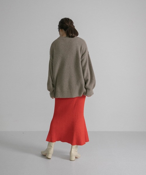 LAATO（ラート）の「FUWA FUWA  KNIT（ニット/セーター・レディース・グレー/パープル/ベージュ・FREE）」の18枚目の写真