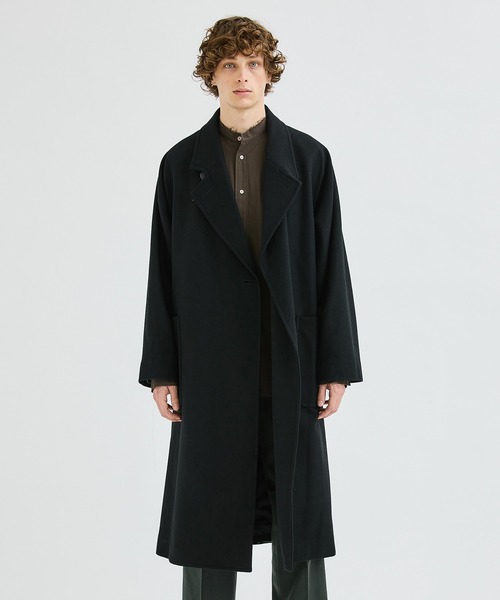RAINMAKER(レインメーカー)の「【RAINMAKER】WRAP COAT(トレンチコート・メンズ・ブラック・3)」の2枚目の写真