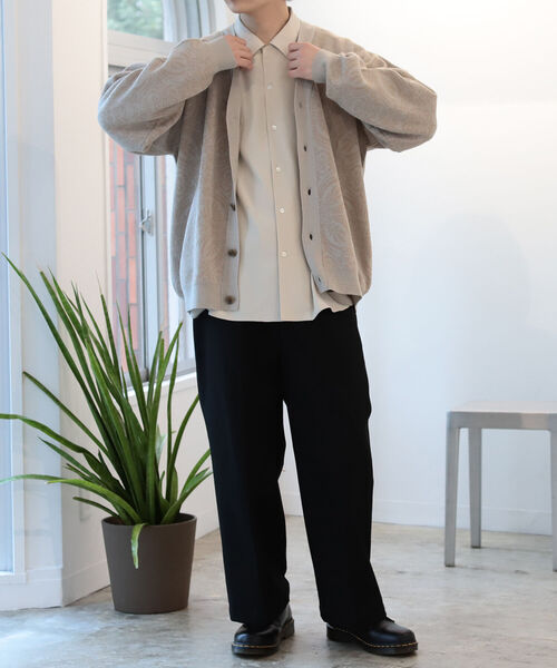 BeAMS DOT(ビームスドット)の「【WEB限定】BeAMS DOT / ジャカードニットカーディガン(カーディガン/ボレロ・メンズ・ベージュ/ブラック・MEDIUM/LARGE)」の15枚目の写真