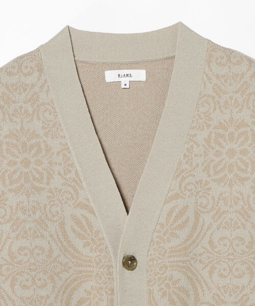 BeAMS DOT(ビームスドット)の「【WEB限定】BeAMS DOT / ジャカードニットカーディガン(カーディガン/ボレロ・メンズ・ベージュ/ブラック・MEDIUM/LARGE)」の18枚目の写真