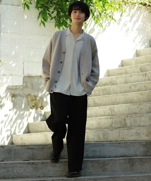 BeAMS DOT(ビームスドット)の「【WEB限定】BeAMS DOT / ジャカードニットカーディガン(カーディガン/ボレロ・メンズ・ベージュ/ブラック・MEDIUM/LARGE)」の9枚目の写真