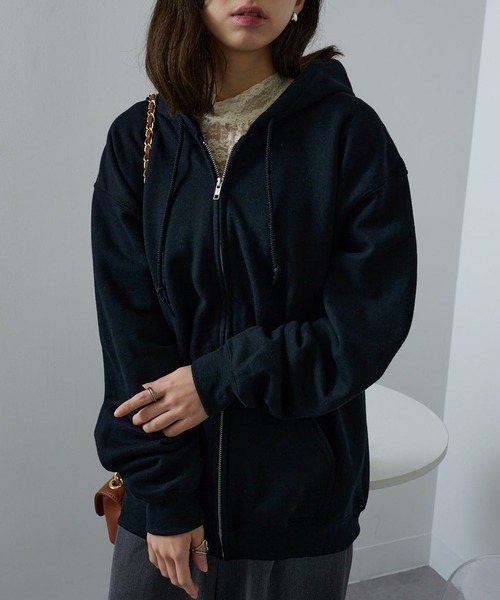 GILDAN（ギルダン）の「【GILDAN】8.0 oz ヘビーブレンド裏起毛スウェットフルジップパーカー 長袖無地フーディー ビッグシルエット GL18600 MURS（パーカー・メンズ・ホワイト/ネイビー/ブラック/グレー/ロイヤルブルー/ダークブラウン/バーガンディー/レッド/パープル/グリーン・M/S/L/XL/2XL）」の22枚目の写真