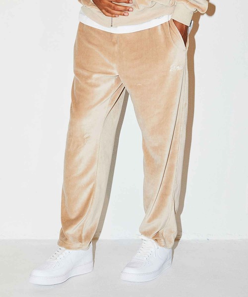 atmos(アトモス)の「atmos VELOUR TRUCK PANTS / アトモス ベロア トラック パンツ(その他パンツ・メンズ・ブラック/ベージュ・M/XL/L)」の1枚目の写真