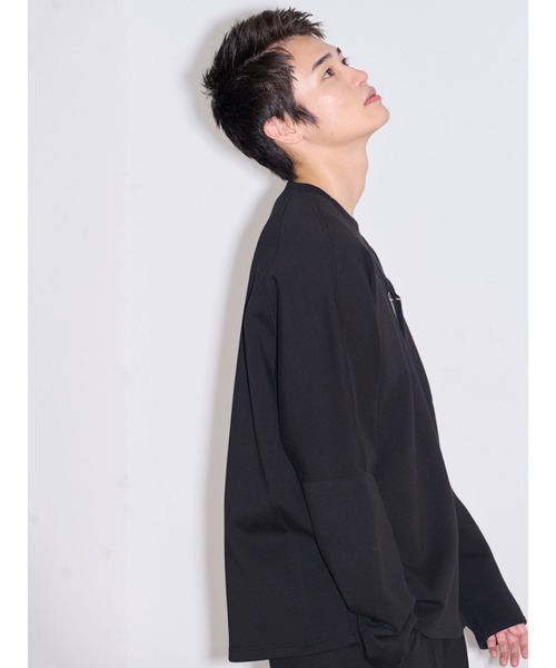 COTORICA（コトリカ）の「ダンボールスイッチプルオーバー（Tシャツ/カットソー・メンズ・ブラック/ブラウン・LARGE/MEDIUM）」の10枚目の写真