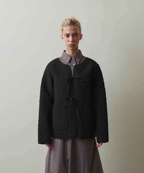 SKALL STUDIO anna jacket ノーカラージャケット リボン SKALL STUDIO anna jacket ノーカラージャケット リボン
