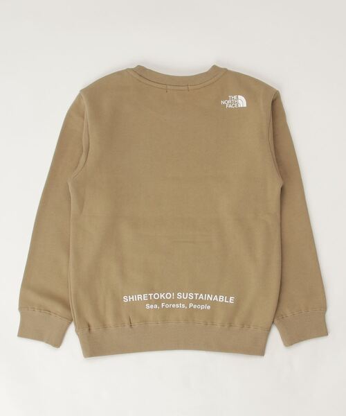 THE NORTH FACE（ザノースフェイス）の「ザ ノース フェイス THE NORTH FACE Shiretoko Toko Sweat Crew(シレトコトコスウェットクルー)（スウェット・キッズ・カーキ/ブラック/オフホワイト・130cm/140cm/150cm）」の4枚目の写真