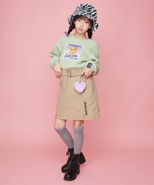 JENNI love（ジェニィラブ）の「エコファーバケットハット（ハット・キッズ・レオパード/その他/ブラック・54cm/56cm）」の5枚目の写真