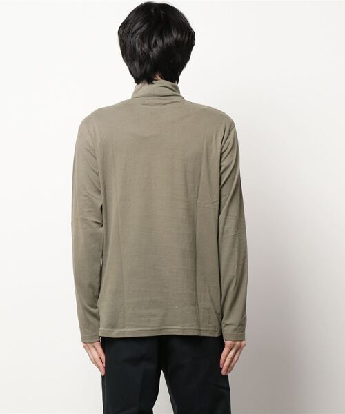 ikka（イッカ）の「抗菌USAコットンタートルネック（Tシャツ/カットソー・メンズ・ホワイト/ブラック/オリーブ・S/M/L/XL）」の12枚目の写真