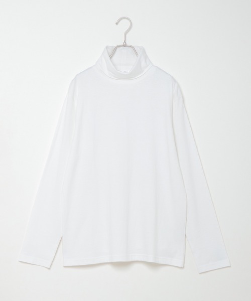 ikka（イッカ）の「抗菌USAコットンタートルネック（Tシャツ/カットソー・メンズ・ホワイト/ブラック/オリーブ・S/M/L/XL）」の2枚目の写真