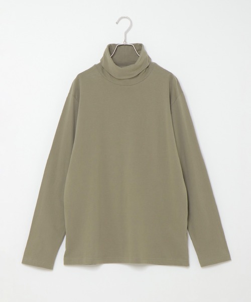 ikka（イッカ）の「抗菌USAコットンタートルネック（Tシャツ/カットソー・メンズ・ホワイト/ブラック/オリーブ・S/M/L/XL）」の3枚目の写真