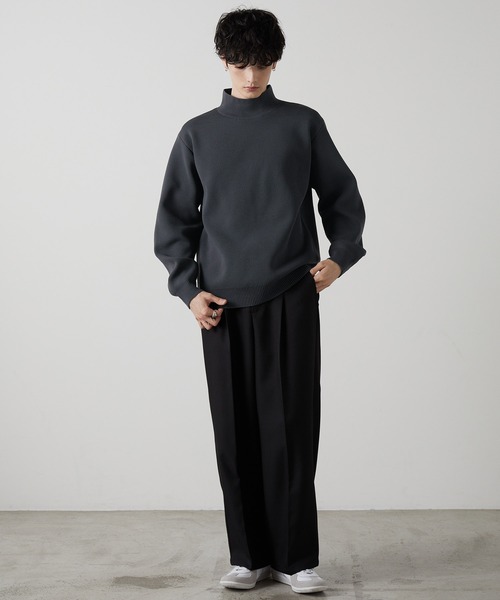 定価81400円 kiminori morishita オーバーサイズニット 0 軽量 × 抗ピリング × ウォッシャブル × 帯電防止 】7G捲縮ニット