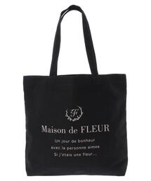 Maison de FLEUR | EC限定モノトーンロゴプリントトートバッグ(トートバッグ)