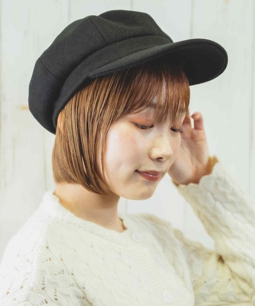 paravion（パラビオン）の「K/シンプルキャスケット（キャスケット・レディース・ブラック/ベージュ・ONESIZE）」の17枚目の写真