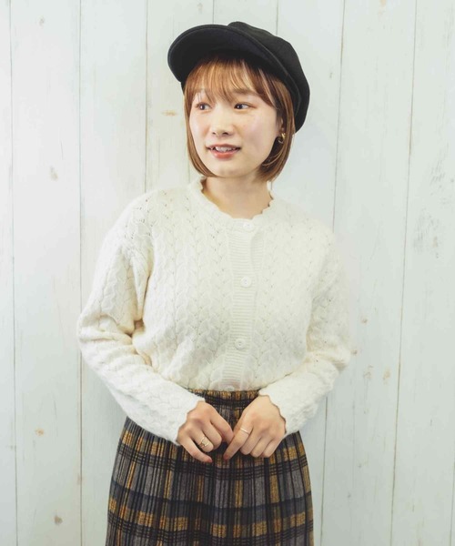 paravion（パラビオン）の「K/シンプルキャスケット（キャスケット・レディース・ブラック/ベージュ・ONESIZE）」の9枚目の写真