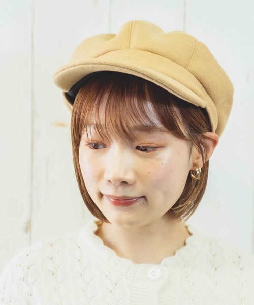 paravion（パラビオン）の「K/シンプルキャスケット（キャスケット・レディース・ブラック/ベージュ・ONESIZE）」の22枚目の写真