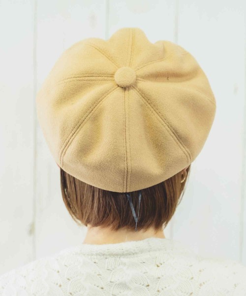 paravion（パラビオン）の「K/シンプルキャスケット（キャスケット・レディース・ブラック/ベージュ・ONESIZE）」の8枚目の写真