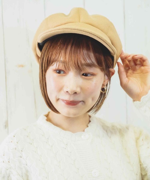 paravion（パラビオン）の「K/シンプルキャスケット（キャスケット・レディース・ブラック/ベージュ・ONESIZE）」の21枚目の写真