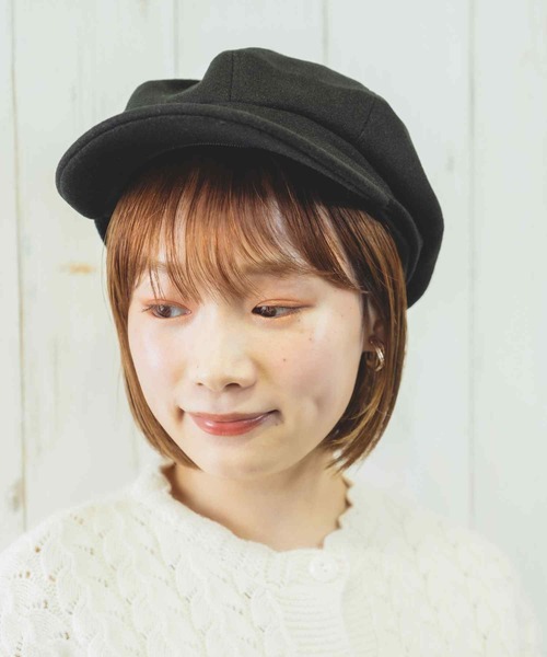 paravion（パラビオン）の「K/シンプルキャスケット（キャスケット・レディース・ブラック/ベージュ・ONESIZE）」の12枚目の写真